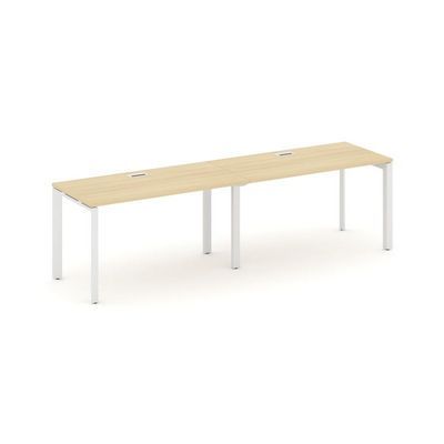 Style Project Next SN-59P.ORS-021 (Акация лорка/Белый металл) Рабочая станция односторонняя