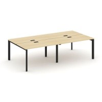 Style Project Next SN-59P.DRS-032 (Акация лорка/Черный металл) Рабочая станция двухсторонняя