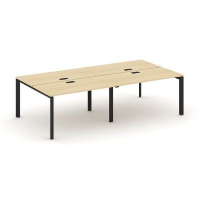 Style Project Next SN-59P.DRS-032 (Акация лорка/Черный металл) Рабочая станция двухсторонняя