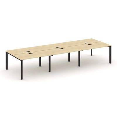 Style Project Next SN-59P.DRS-064 (Акация лорка/Черный металл) Рабочая станция двухсторонняя