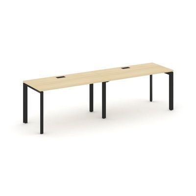 Style Project Next SN-59P.ORS-011 (Акация лорка/Черный металл) Рабочая станция односторонняя