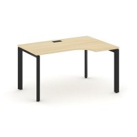 Style Project Next SN-59P.SPA-012(R) (Акация лорка/Черный металл) Стол рабочий эргономичный, правый
