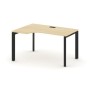 Style Project Next SN-59P.SPA-021(L) (Акация лорка/Черный металл) Стол рабочий эргономичный, левый