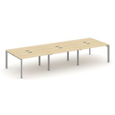 Style Project Next SN-59P.DRS-062 (Акация лорка/Серый металл) Рабочая станция двухсторонняя