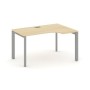 Style Project Next SN-59P.SPA-002(R) (Акация лорка/Серый металл) Стол рабочий эргономичный, правый