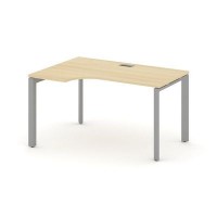 Style Project Next SN-59P.SPA-012(L) (Акация лорка/Серый металл) Стол рабочий эргономичный, левый