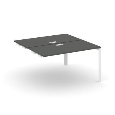 Style Project Next SN-59P.DPRS-021 (Антрацит/Белый металл) Стол приставка к опорным элементам