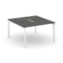 Style Project Next SN-59P.DRS-014 (Антрацит/Белый металл) Рабочая станция двухсторонняя