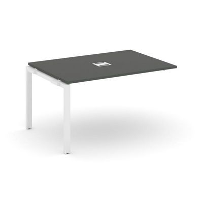 Style Project Next SN-59P.NSPRG-004 (Антрацит/Белый металл) Проходной наборный элемент переговорного стола
