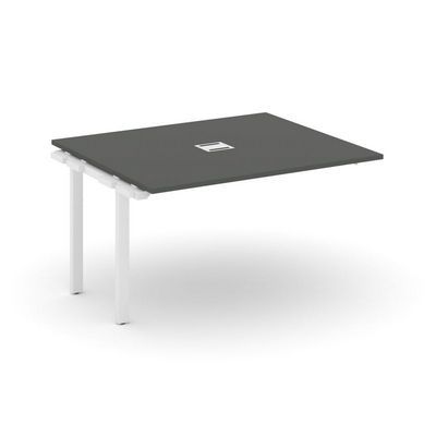 Style Project Next SN-59P.NSPRG-033 (Антрацит/Белый металл) Проходной наборный элемент переговорного стола