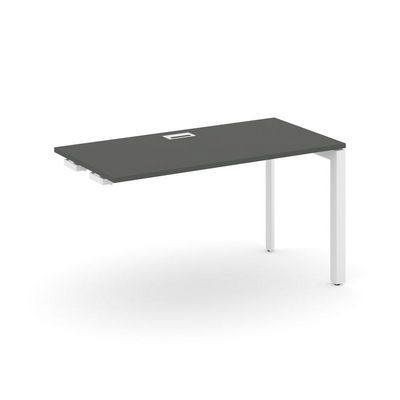 Style Project Next SN-59P.OPRS-014 (Антрацит/Белый металл) Стол приставка к опорным элементам