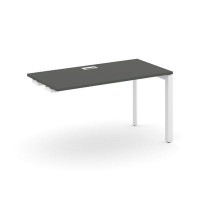 Style Project Next SN-59P.OPRS-021 (Антрацит/Белый металл) Стол приставка к опорным элементам