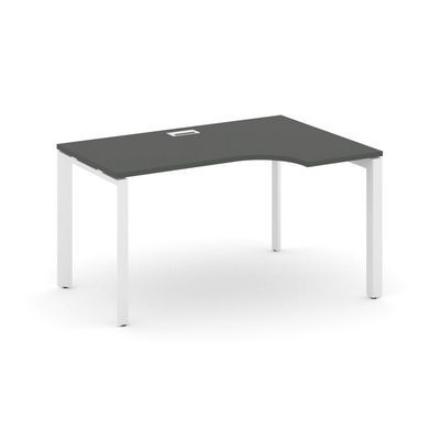 Style Project Next SN-59P.SPA-011(R) (Антрацит/Белый металл) Стол рабочий эргономичный, правый