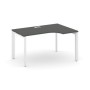 Style Project Next SN-59P.SPA-021(R) (Антрацит/Белый металл) Стол рабочий эргономичный, правый