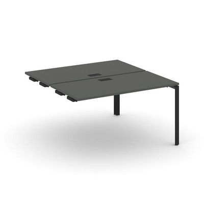 Style Project Next SN-59P.DPRS-022 (Антрацит/Черный металл) Стол приставка к опорным элементам