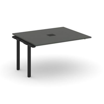 Style Project Next SN-59P.NSPRG-034 (Антрацит/Черный металл) Проходной наборный элемент переговорного стола