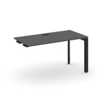 Style Project Next SN-59P.OPRS-002 (Антрацит/Черный металл) Стол приставка к опорным элементам