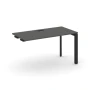 SN-59P.OPRS-024 (Антрацит/Черный металл) Стол приставка к опорным элементам