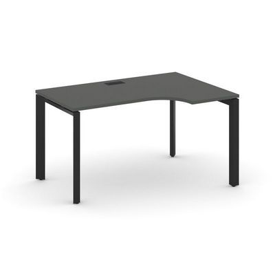Style Project Next SN-59P.SPA-002(R) (Антрацит/Черный металл) Стол рабочий эргономичный, правый