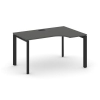 Style Project Next SN-59P.SPA-011(R) (Антрацит/Черный металл) Стол рабочий эргономичный, правый
