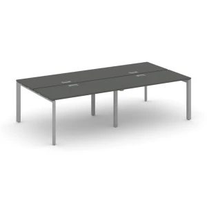 SN-59P.DRS-032 (Антрацит/Серый металл) Рабочая станция двухсторонняя