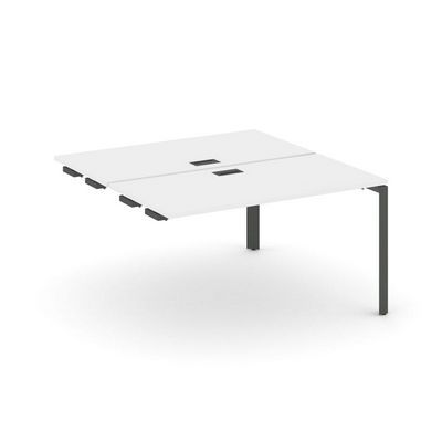 Style Project Next SN-59P.DPRS-024 (Белый/Антрацит металл) Стол приставка к опорным элементам