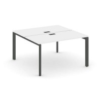 Style Project Next SN-59P.DRS-012 (Белый/Антрацит металл) Рабочая станция двухсторонняя