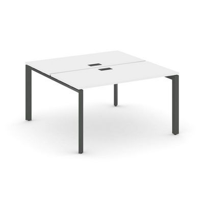 Style Project Next SN-59P.DRS-024 (Белый/Антрацит металл) Рабочая станция двухсторонняя