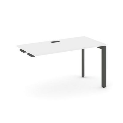 Style Project Next SN-59P.OPRS-003 (Белый/Антрацит металл) Стол приставка к опорным элементам