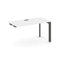 Style Project Next SN-59P.OPRS-012 (Белый/Антрацит металл) Стол приставка к опорным элементам