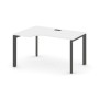 Style Project Next SN-59P.SPA-012(L) (Белый/Антрацит металл) Стол рабочий эргономичный, левый