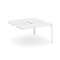 Style Project Next SN-59P.DPRS-022 (Белый/Белый металл) Стол приставка к опорным элементам