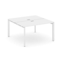 Style Project Next SN-59P.DRS-024 (Белый/Белый металл) Рабочая станция двухсторонняя