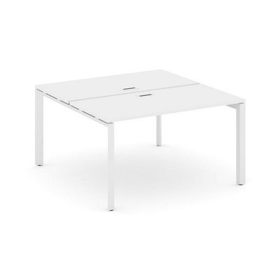 Style Project Next SN-59P.DRS-024 (Белый/Белый металл) Рабочая станция двухсторонняя