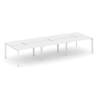 Style Project Next SN-59P.DRS-082 (Белый/Белый металл) Рабочая станция двухсторонняя