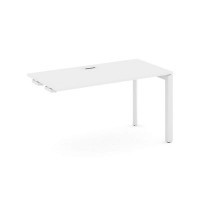 Style Project Next SN-59P.OPRS-002 (Белый/Белый металл) Стол приставка к опорным элементам