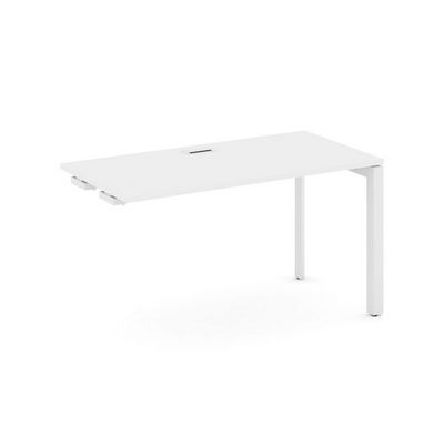 Style Project Next SN-59P.OPRS-004 (Белый/Белый металл) Стол приставка к опорным элементам