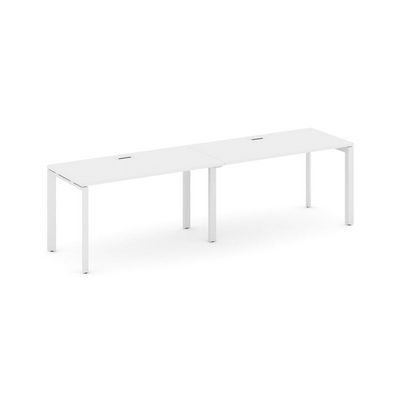 Style Project Next SN-59P.ORS-012 (Белый/Белый металл) Рабочая станция односторонняя