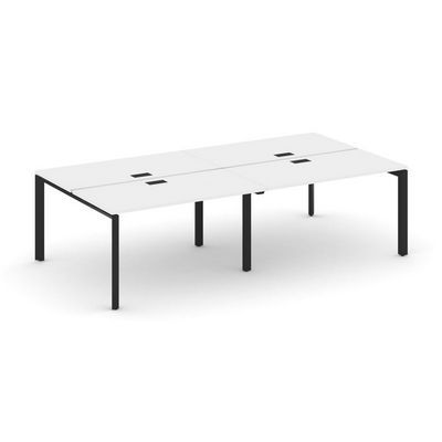 Style Project Next SN-59P.DRS-032 (Белый/Черный металл) Рабочая станция двухсторонняя