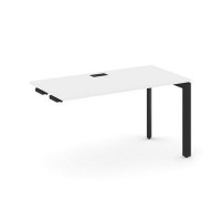 Style Project Next SN-59P.OPRS-023 (Белый/Черный металл) Стол приставка к опорным элементам