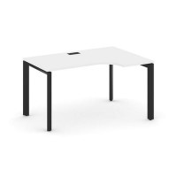 Style Project Next SN-59P.SPA-001(R) (Белый/Черный металл) Стол рабочий эргономичный, правый