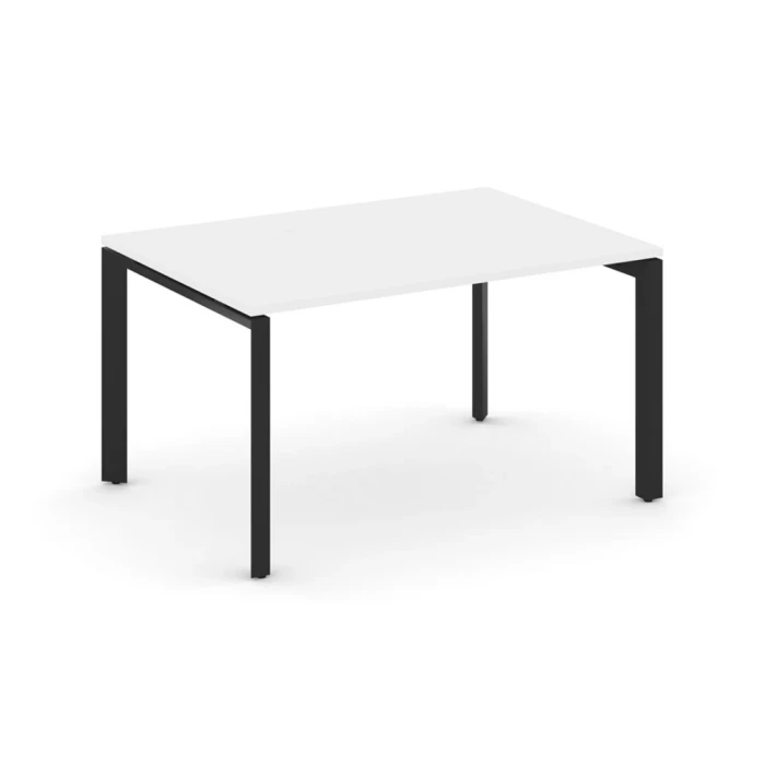 SN-59P.SPRG-004.3 (Белый/Черный металл) Стол переговорный