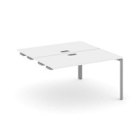 Style Project Next SN-59P.DPRS-021 (Белый/Серый металл) Стол приставка к опорным элементам