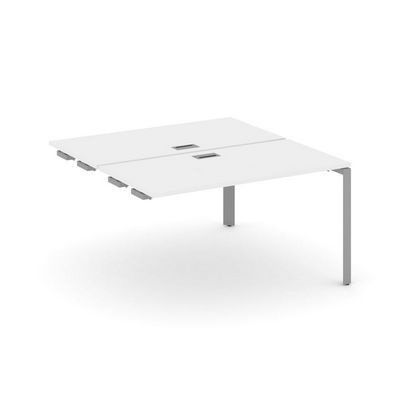 Style Project Next SN-59P.DPRS-021 (Белый/Серый металл) Стол приставка к опорным элементам