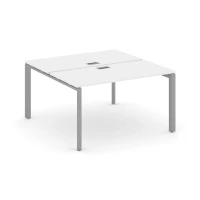 SN-59P.DRS-011 (Белый/Серый металл) Рабочая станция двухсторонняя
