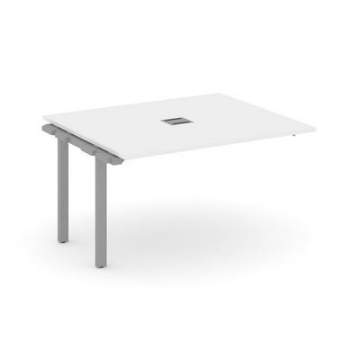 Style Project Next SN-59P.NSPRG-033 (Белый/Серый металл) Проходной наборный элемент переговорного стола