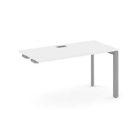 Style Project Next SN-59P.OPRS-011 (Белый/Серый металл) Стол приставка к опорным элементам