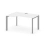 Style Project Next SN-59P.SPA-021(L) (Белый/Серый металл) Стол рабочий эргономичный, левый