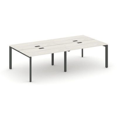 Style Project Next SN-59P.DRS-043 (Дуб наварра/Антрацит металл) Рабочая станция двухсторонняя