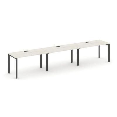 Style Project Next SN-59P.ORS-031 (Дуб наварра/Антрацит металл) Рабочая станция односторонняя